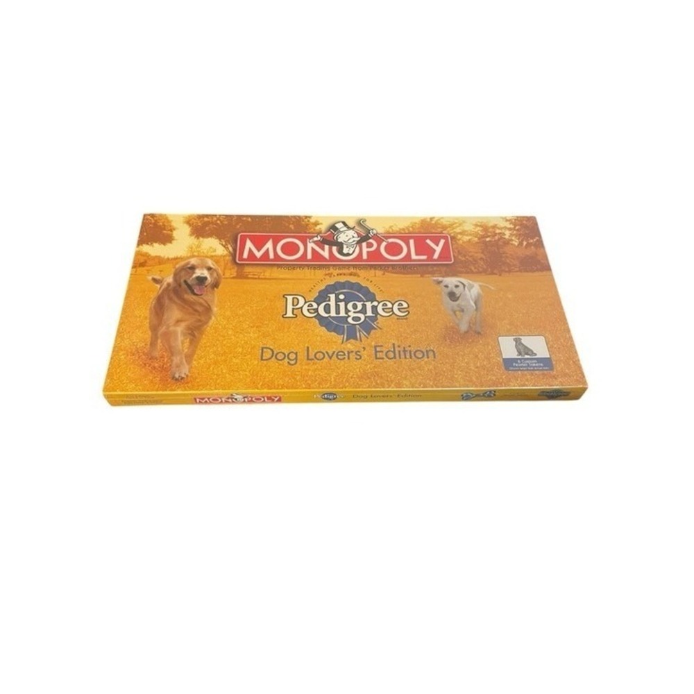 Monopoly Pedigree Dog Lovers Edition Board Game USAopoly 2002 Complete Pewter